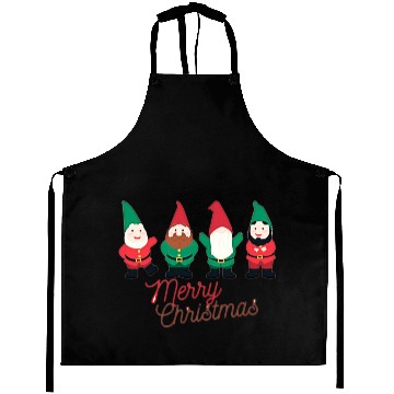 Discover Christmas Funny Gnomes Aprons