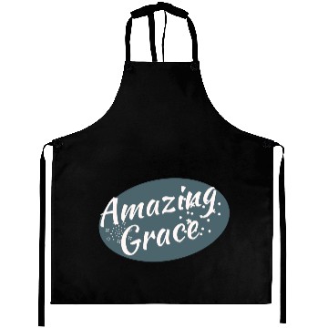 Discover Amazing Grace Christian design Aprons