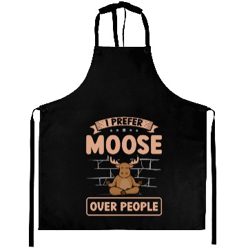 Discover I Prefer Moose Over People Animal Alces Deer Aprons
