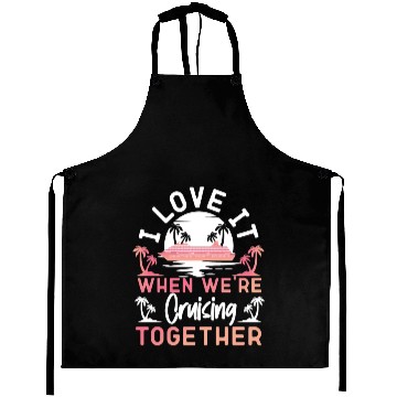 Discover Cruise Ship Vacation Friends Aprons