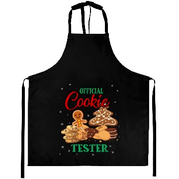 Discover Official Cookie Taster Christmas Cute Holiday Aprons