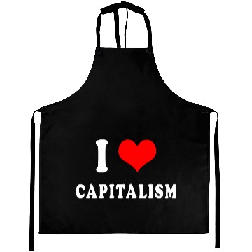 Discover I love capitalism Aprons