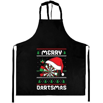 Discover Merry Dartmas Sport Lover Merry Xmas Christmas Day Aprons