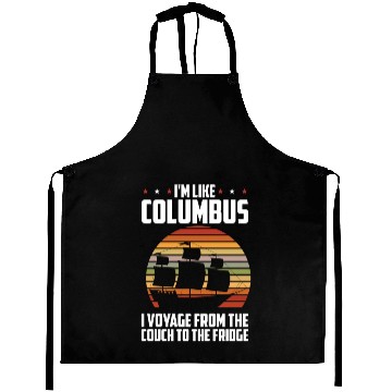 Discover Columbus Day 1492 Aprons
