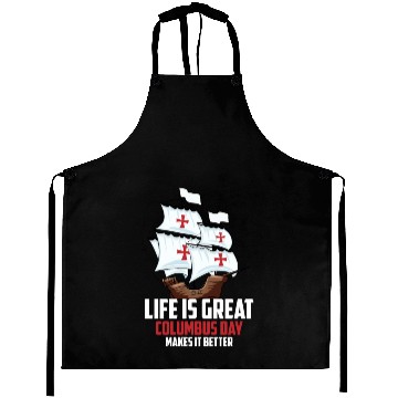 Discover Columbus Day 1492 Aprons