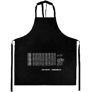 Discover Bitcoin Satoshi Genesis Block BTC Crypto lover Aprons
