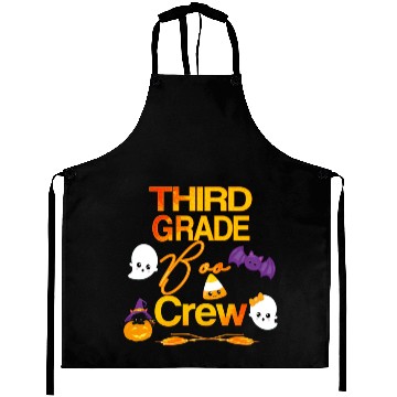 Discover Halloween Third Grade Cute Boo Crew For Teacher Aprons
