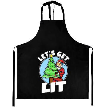 Discover Lets get lit christmas Aprons