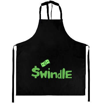Discover Swindle - Dark Green Color Merchandise Aprons