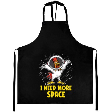 Discover Rooster Cock Astronaut I Need More Space Aprons