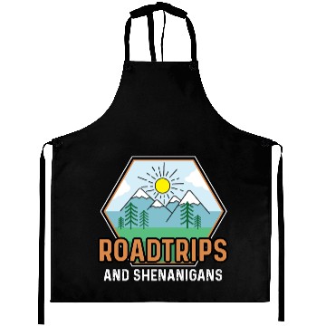 Discover Road Trip Shenanigans Nature Lover And Explorer Gi Aprons