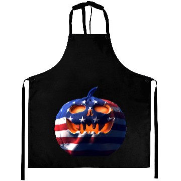 Discover Halloween Pumpkin USA Aprons