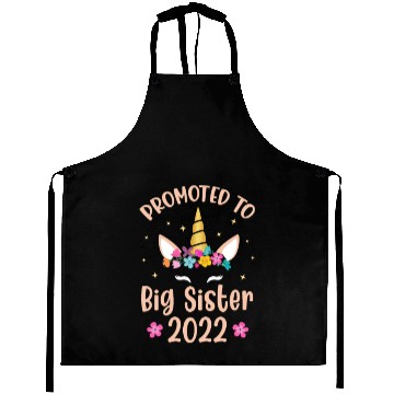 Discover Promoted To Big Sister 2022 Unicorn Aprons