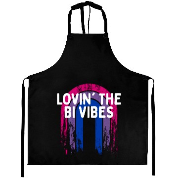 Discover Lovin' the Bi Vibes Bisexual LGBTQ Bi Pride LGBT Aprons