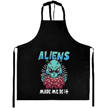 Discover Alien Extraterrestrial Area 51 UFO Space Geek Gift Aprons