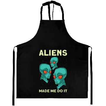 Discover Alien Extraterrestrial Area 51 UFO Space Geek Gift Aprons