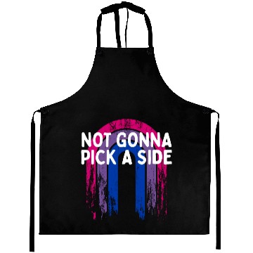 Discover Not Gonna Pick a Side Bisexual LGBTQ Bi Pride Aprons