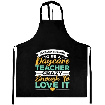 Discover Daycare Teacher Childcare Educator Director Aprons