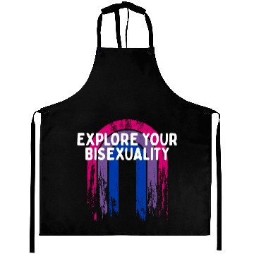 Discover Explore Your Bisexuality Bisexual LGBTQ Bi Pride Aprons