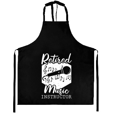 Discover Music Teacher Retired Aprons