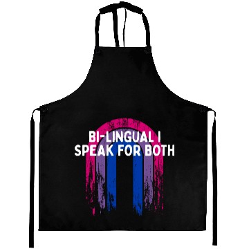 Discover Bi-lingual I Speak for Both Bisexual Pride Month Aprons