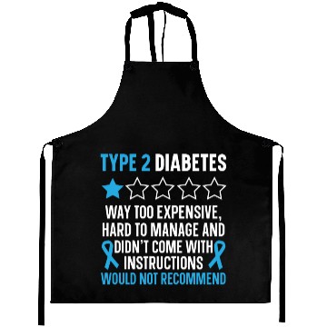 Discover Type 2 Diabetes T2D Warrior Diabetes Awareness Aprons