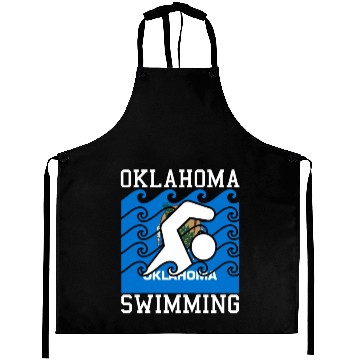 Discover Oklahoma Flag Swimming Team Swim Swimmer US State Aprons