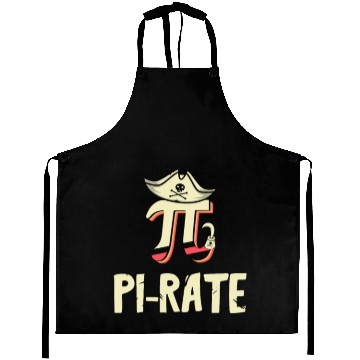 Discover Pi-rate Mathematician Math Student Pirate Lover Aprons