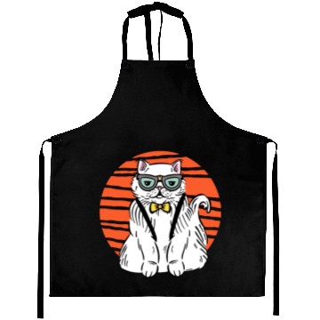 Discover Stylish Nerd Persian Cat Beanie Glasses Tattoo Aprons
