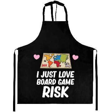 Discover Risk - I just love board game risk Aprons