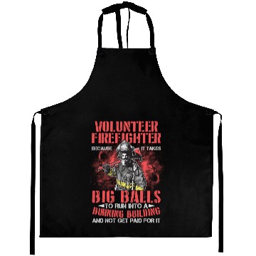 Discover Volunteer Firefighter Run Into A Burning Bulding Aprons