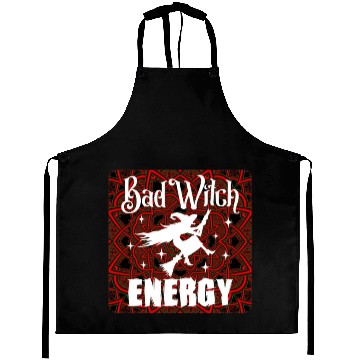 Discover Witchy Quote Bad Witch Celtic Mandala Aprons