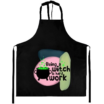 Discover Halloween Funny Witch Cauldron Quote Aprons