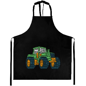 Discover Tractor Tractor Farm Boy Kids Aprons