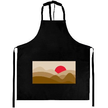 Discover Minimalist Sun Copper Brown Aprons