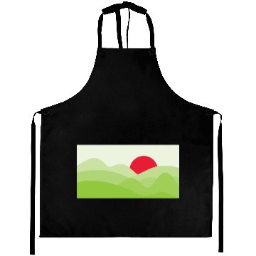 Discover Minimalist Sun Light Green Aprons