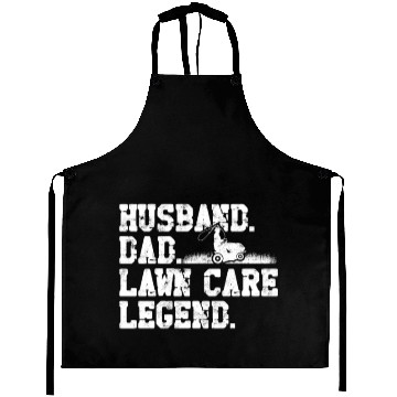 Discover Husband Dad Lawn Care Legend - husband Aprons