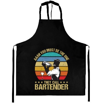 Discover Aaah You Must Be The One They Call Bartender Aprons