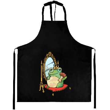 Discover Classy Royalty Prince Toad Frog Amphibian Aprons
