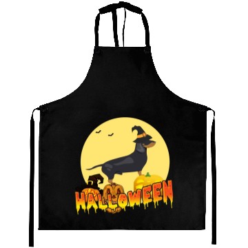 Discover Dachshund Halloween Aprons