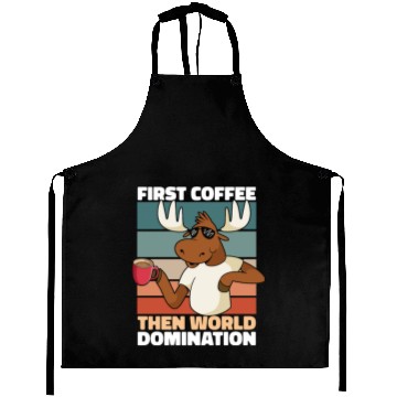 Discover Moose Elk Coffee Sunglasses Aprons