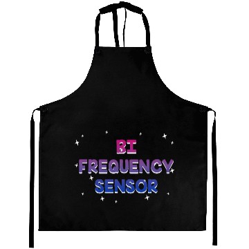 Discover Bi Frequency Sensor Bisexual Pun Bi Pride Joke Aprons