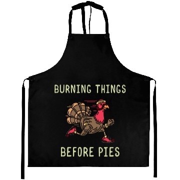 Discover Burning Things Before Pies Thanksgiving Turkey Aprons