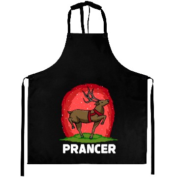 Discover Christmas Santa's Reindeer Lazy Costume Prancer Aprons