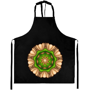 Discover Brown Framed Design Aprons