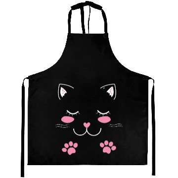 Discover Adorable cat face Aprons