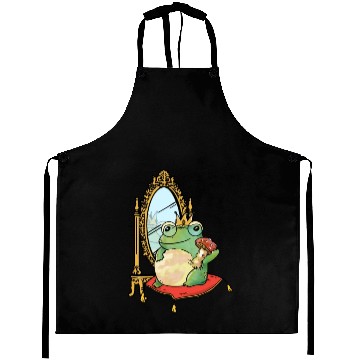 Discover Classy Royalty Prince Toad Frog Amphibian Aprons