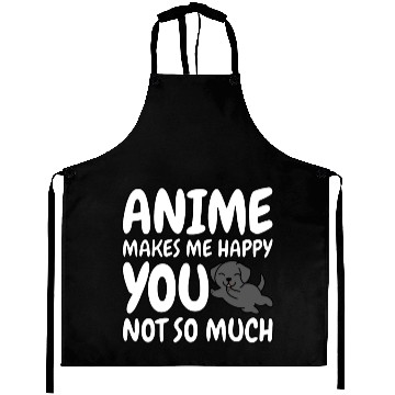 Discover Great Dane Anime Makes Me Happy Aprons
