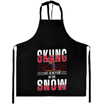 Discover Skiing Vacation Piste Pigs Skier Aprons