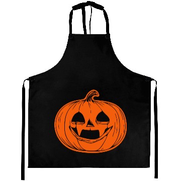 Discover Pumpkin Face - Creepy Pumpkin Grimace Aprons